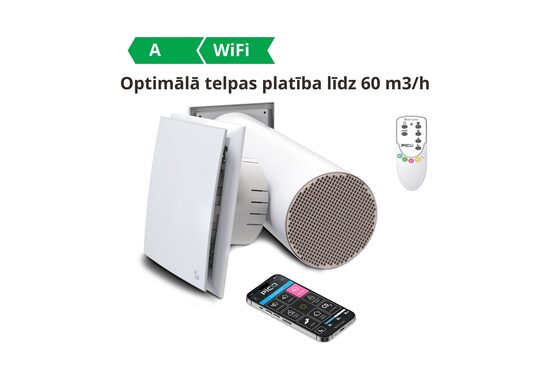 Tecnosystemi PICO PRO 60 decentralizētā ventilācijas iekārta